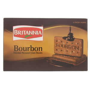 Britannia Bourbon Chocolate Flavoured Cream Biscuits 400 g