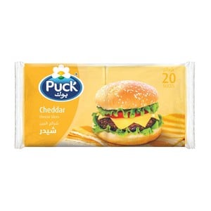Puck Cheddar Cheese 20 Slices 400 g