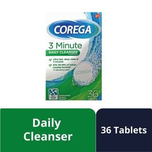 Corega 3 Minute Daily Cleanser for Dentures 36 pcs
