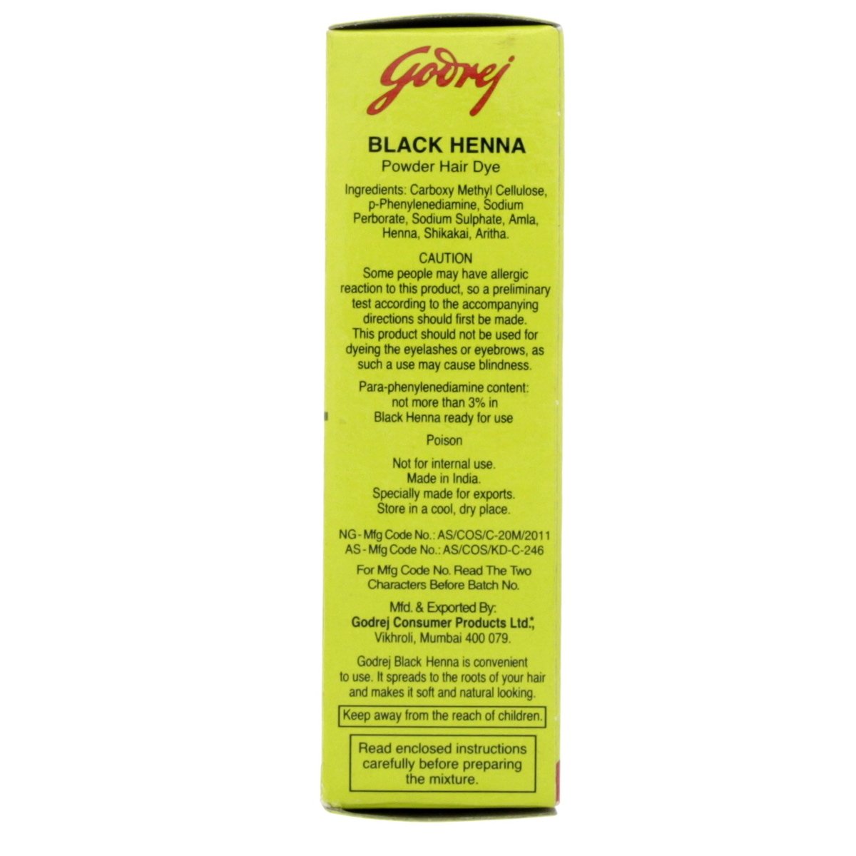 Godrej Black Henna Powder Hair Dye 15 g