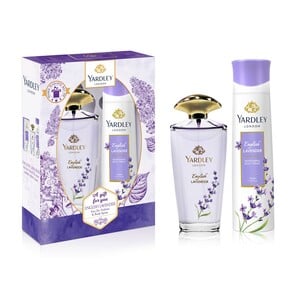 Yardley London English Lavender Perfume EDT 125 ml + Refreshing Body Spray 150 ml