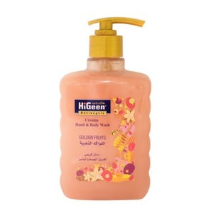 Hi Geen Antiseptic Creamy Hand & Body Wash Golden Fruits 500ml