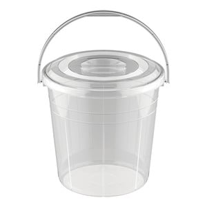 Cosmoplast Transparent Bucket With Lid 5Litre 1pc