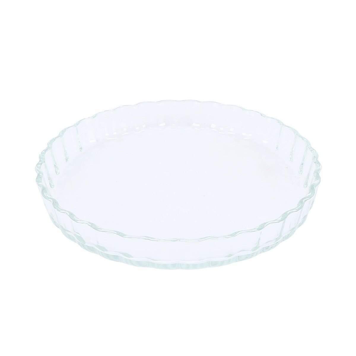 Chefline HSAW20 Borosilicate Glass Round Baking Dish, 2.0 Litre, Transparent