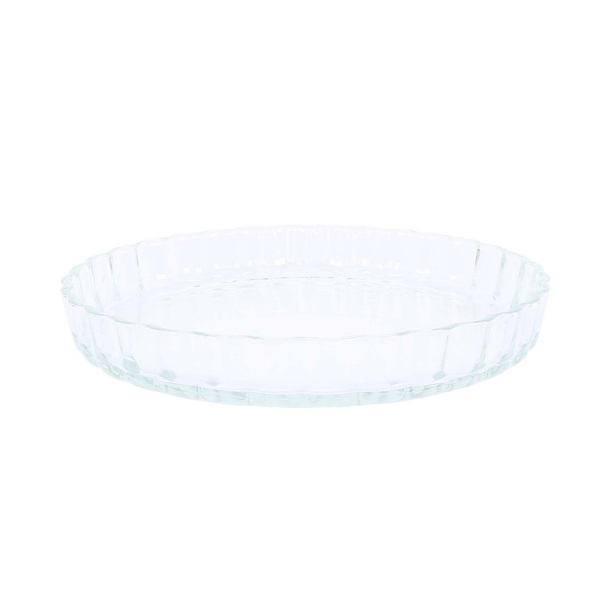 Chefline HSAW20 Borosilicate Glass Round Baking Dish, 2.0 Litre, Transparent
