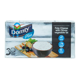Domty Plus Feta Cheese With Olives Vegetable Fat 500 g