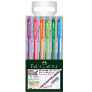 Faber-Castell True Gel Color Pen 6's 242622
