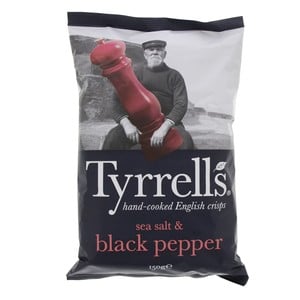 Tyrrells English Crisp Seasalt & Black Pepper 150 g