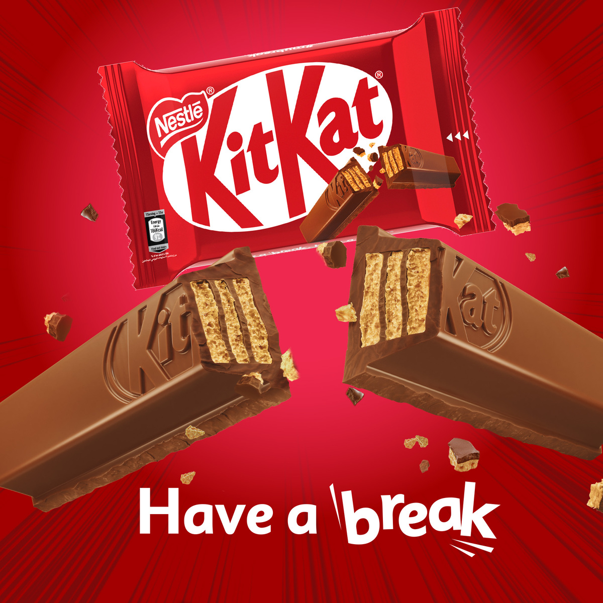 Nestle KitKat 4 Fingers Chocolate Value Pack 4 x 36.5 g 2 pkt