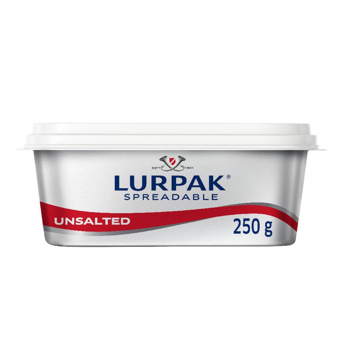 Lurpak Spreadable Unsalted Butter 2 x 250 g