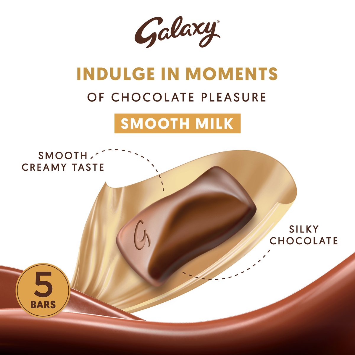 Galaxy Chocolate Multipacks Smooth Milk Chocolate Bars 5 x 36 g