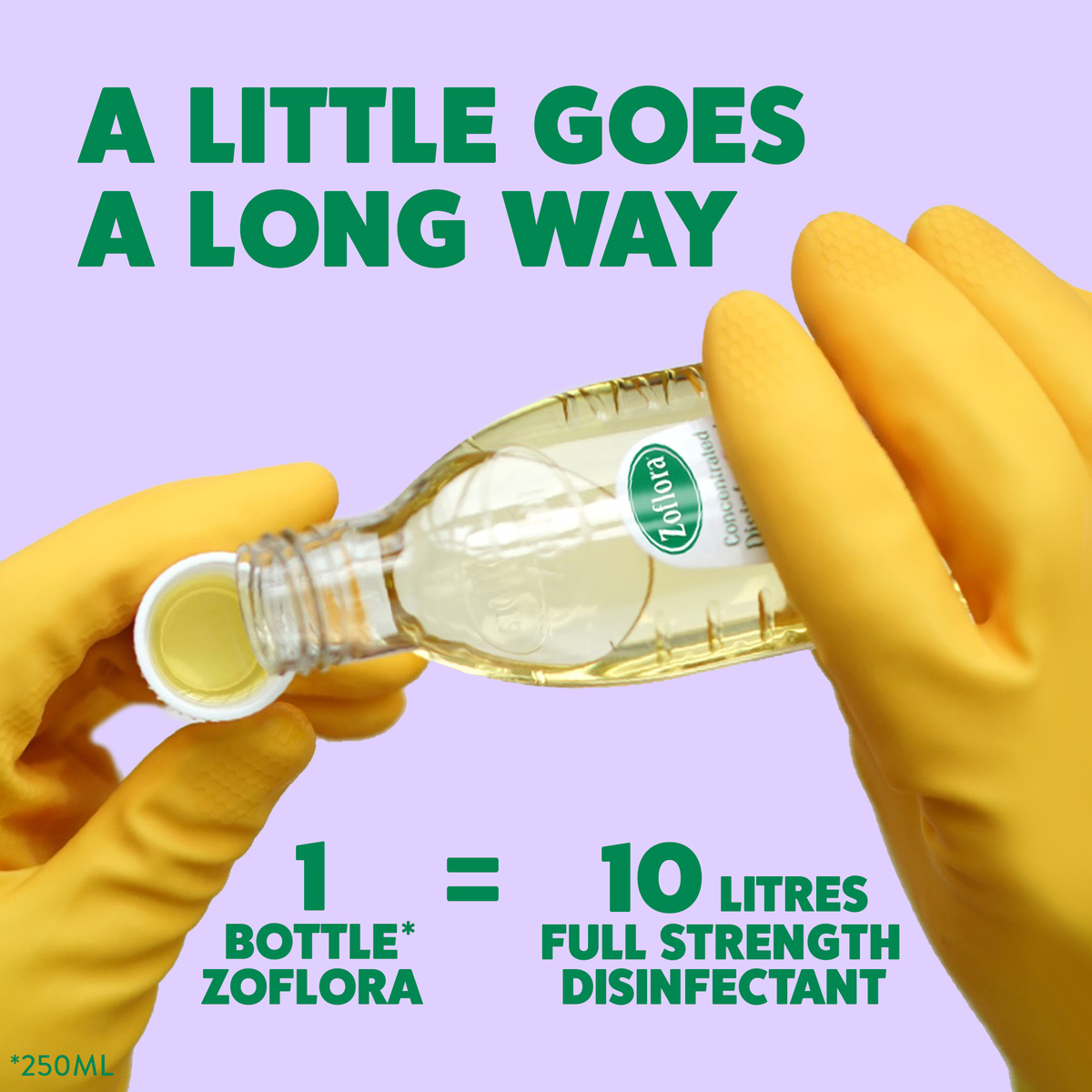 Zoflora Lavender Concentrated Multipurpose Disinfectant, 250 ml