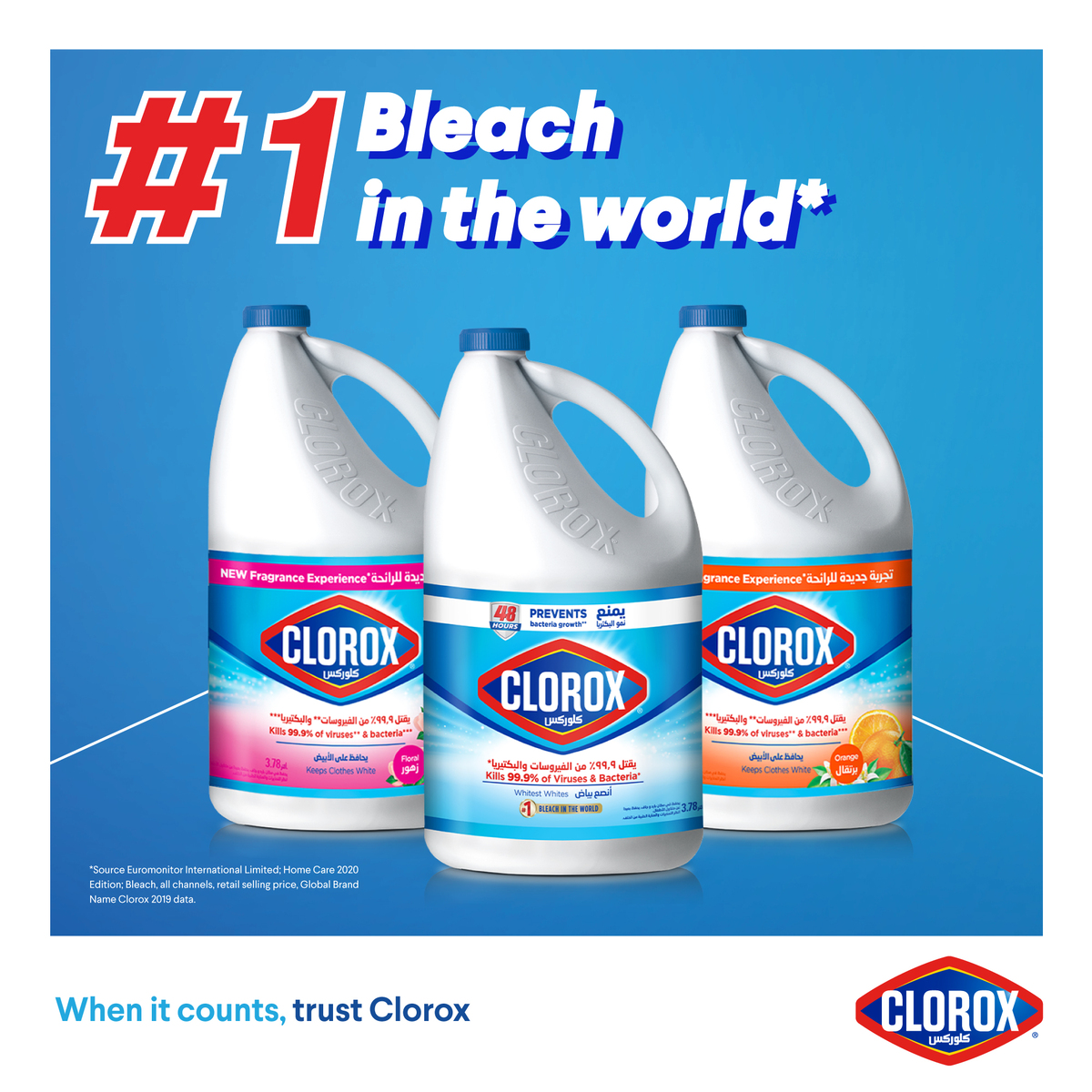 Clorox Liquid Bleach Original 3.78 Litres
