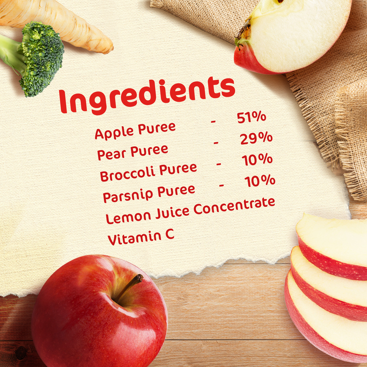 Nestle Cerelac Fruits & Vegetables Puree Pouch Broccoli, Parsnip, Apple & Pear From 6 Months 90 g