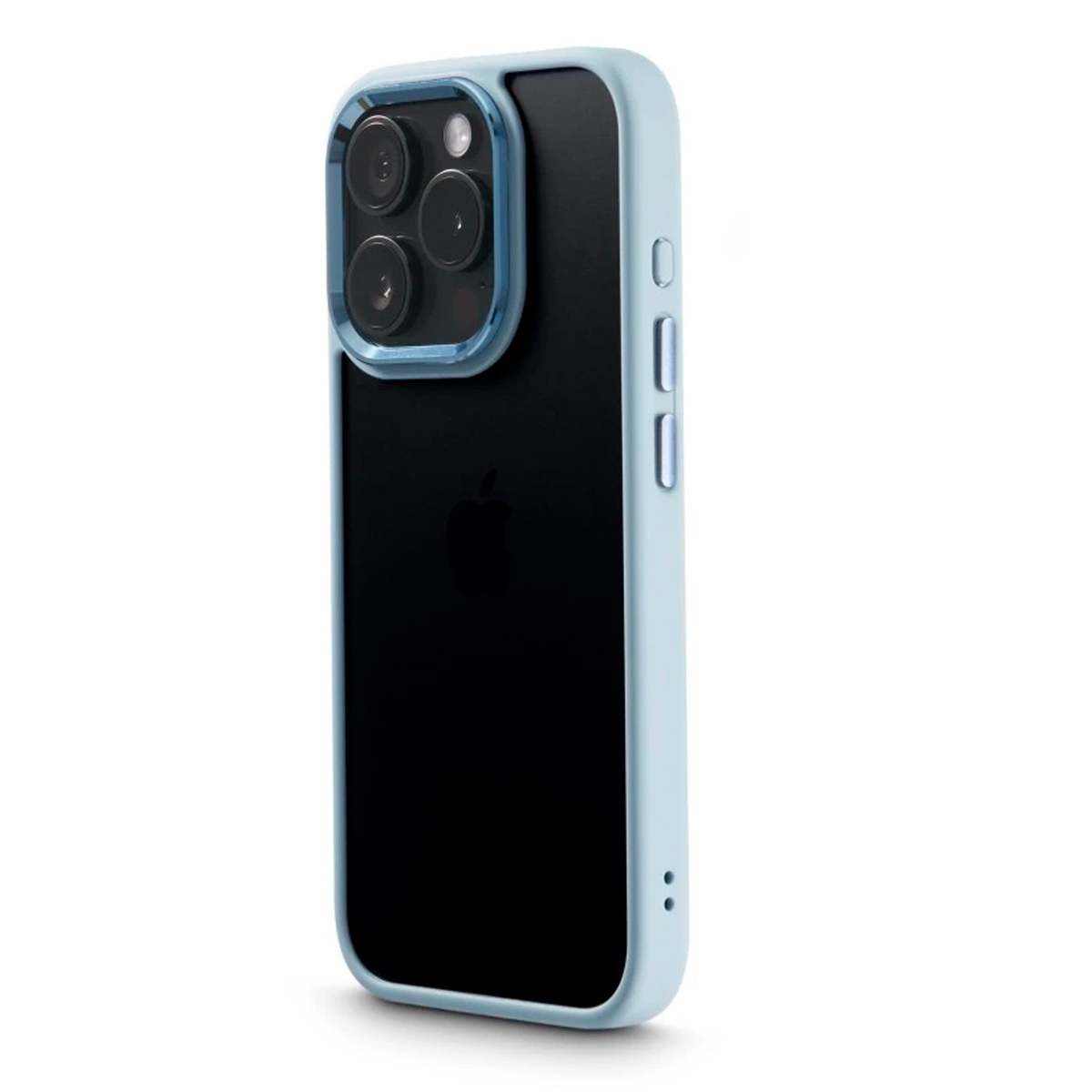 Hama Cam Protect Iphone 15 Pro Phone Case, Transparent/Blue, 00136020