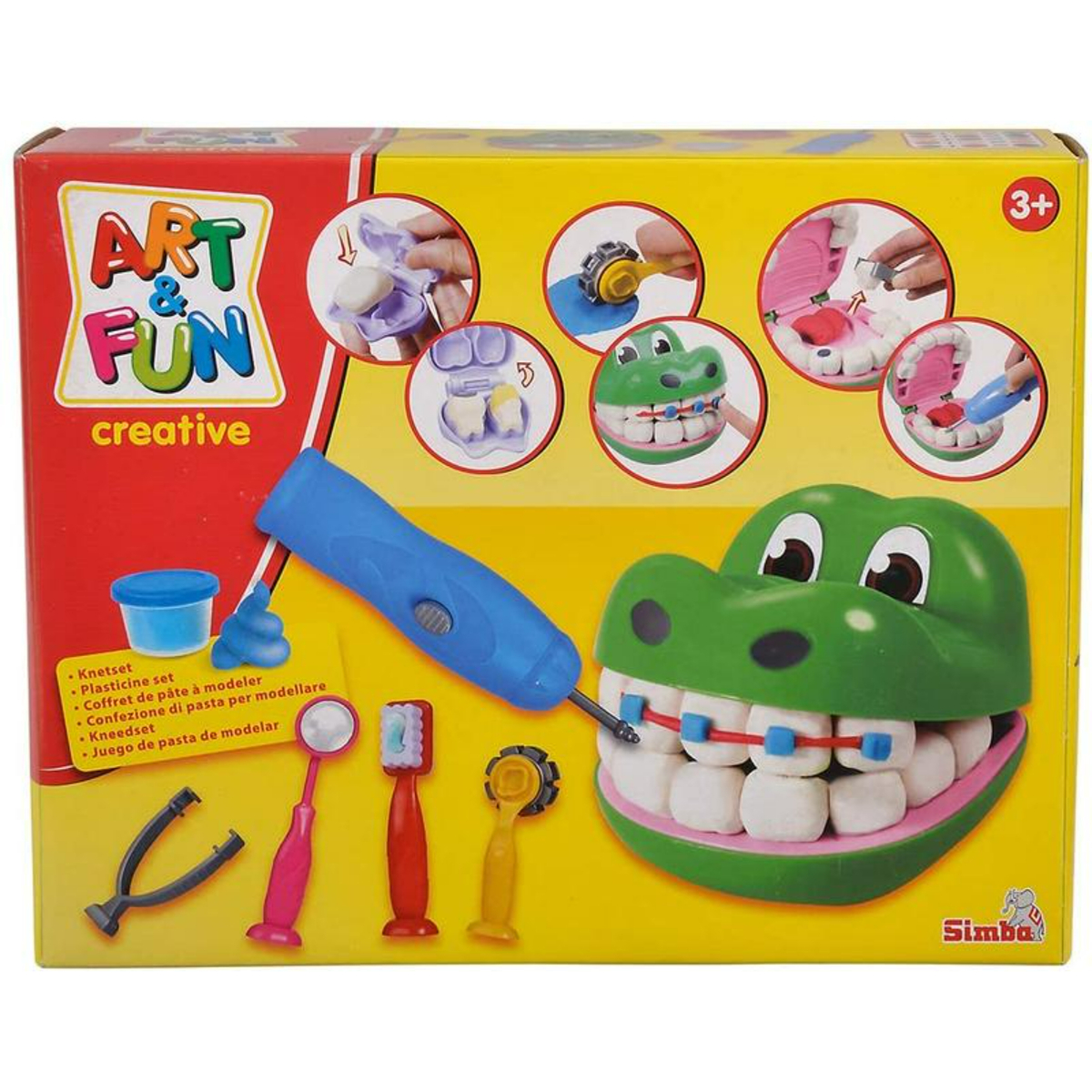 Simba Art & Fun Dough Set Crocodile Dentist