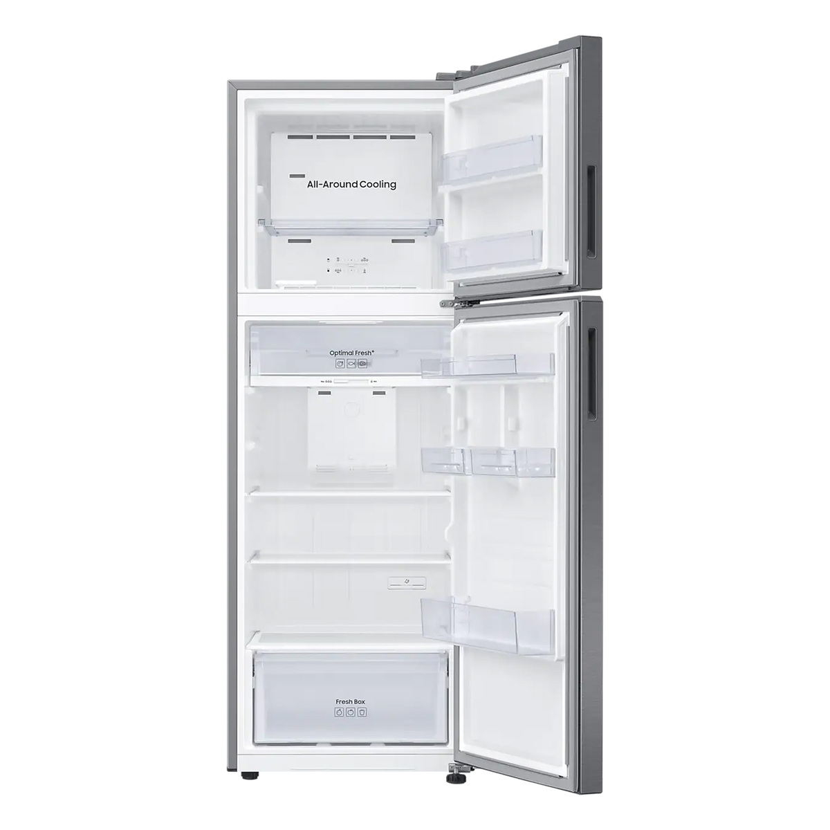 Samsung Double Door Refrigerator, 345 L, Refined Inox, RT35CG5404S9AE
