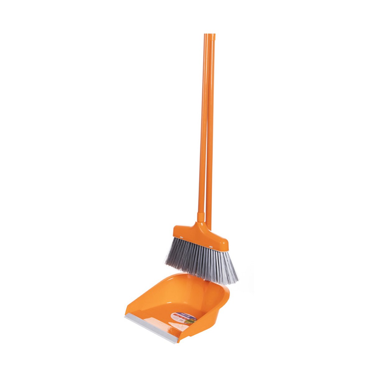 Smart Klean Long Broom with Dustpan Set 8045-L  2pcs Assorted Colors