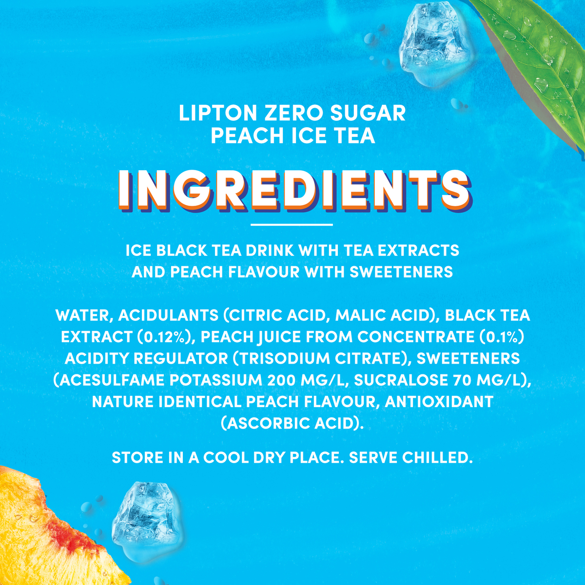 Lipton Iced Tea Peach Zero Sugar 320 ml