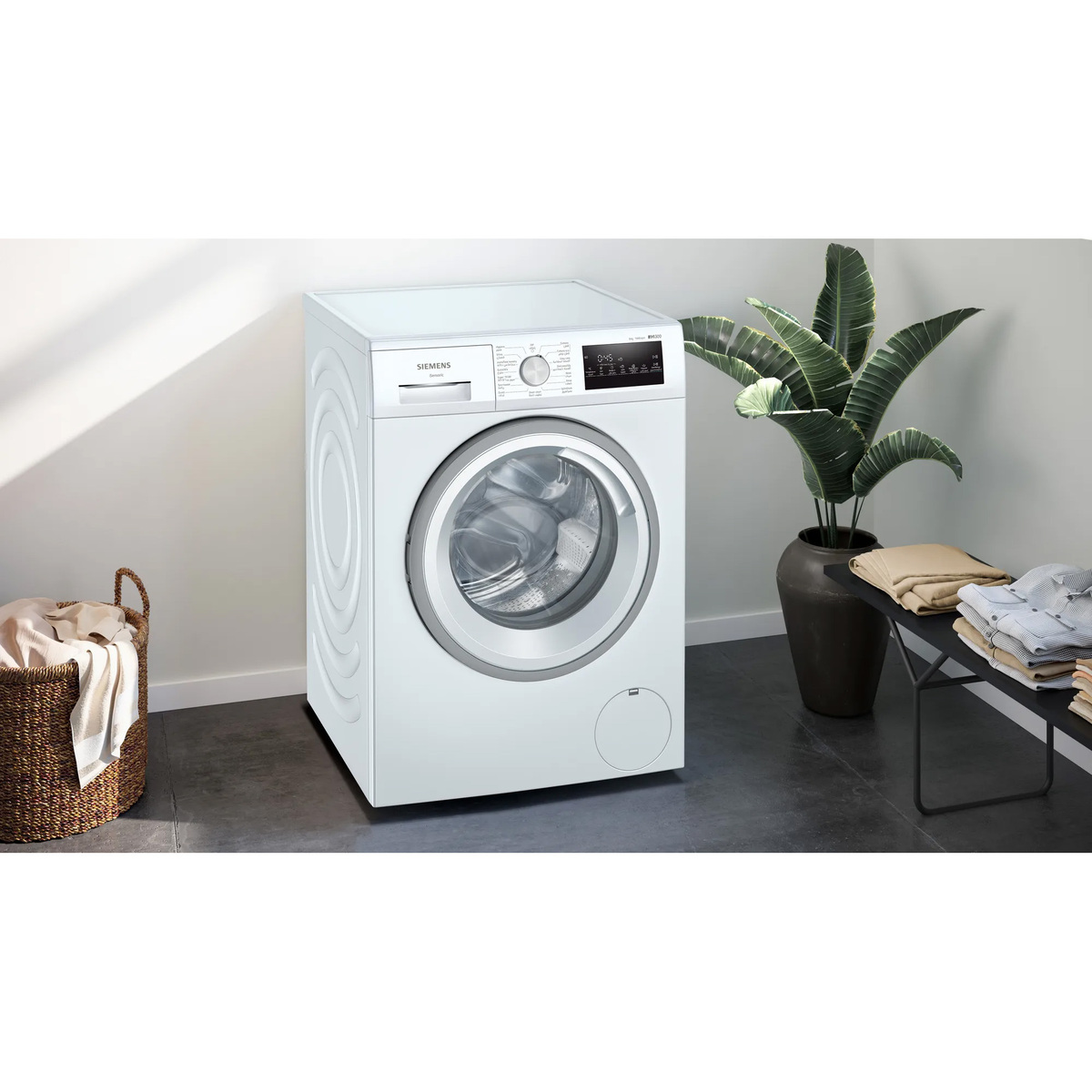 Siemens iQ300 Front Load Washing Machine, 8 kg, 1400 RPM, White, WM14U280GC