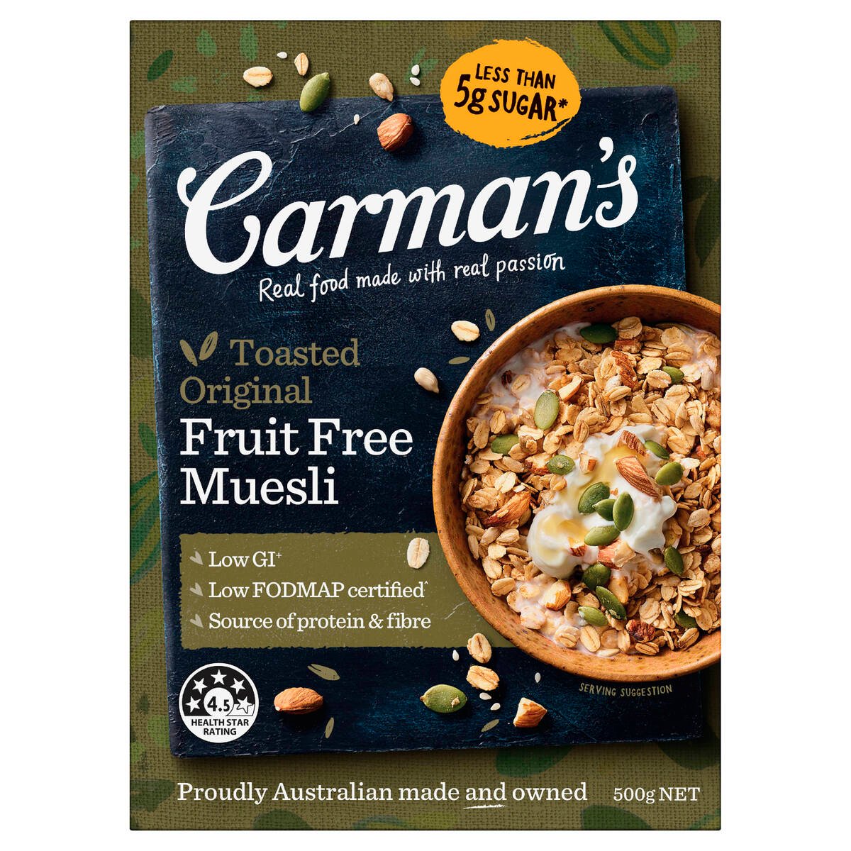 Caraman's Original Fruit Free Muesli 500 g