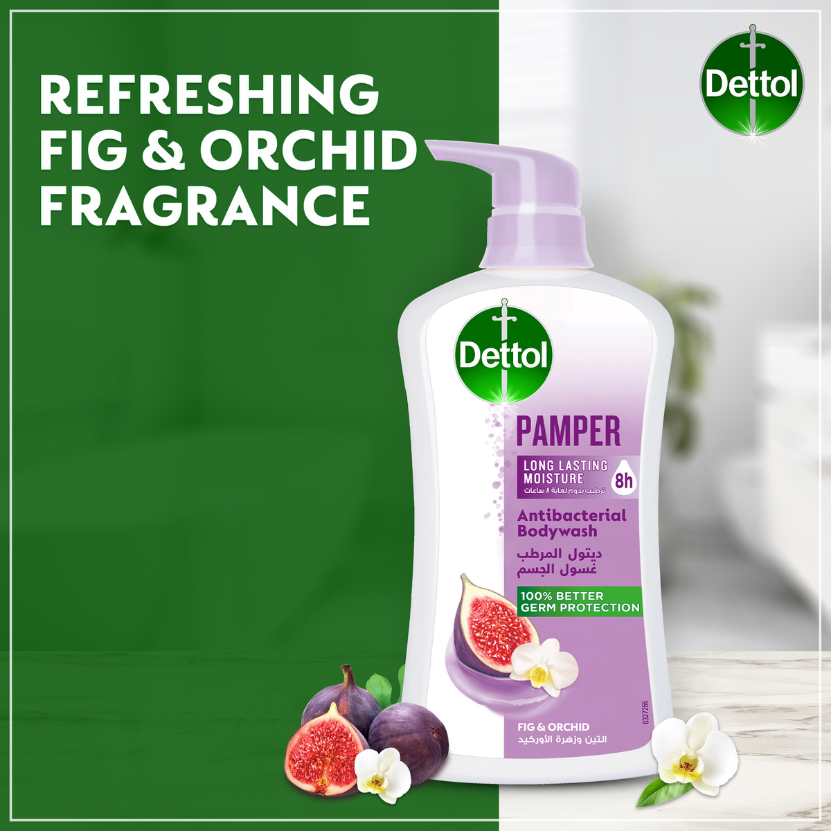 Dettol Pamper Shower Gel & Bodywash Fig & Orchid Fragrance 500 ml