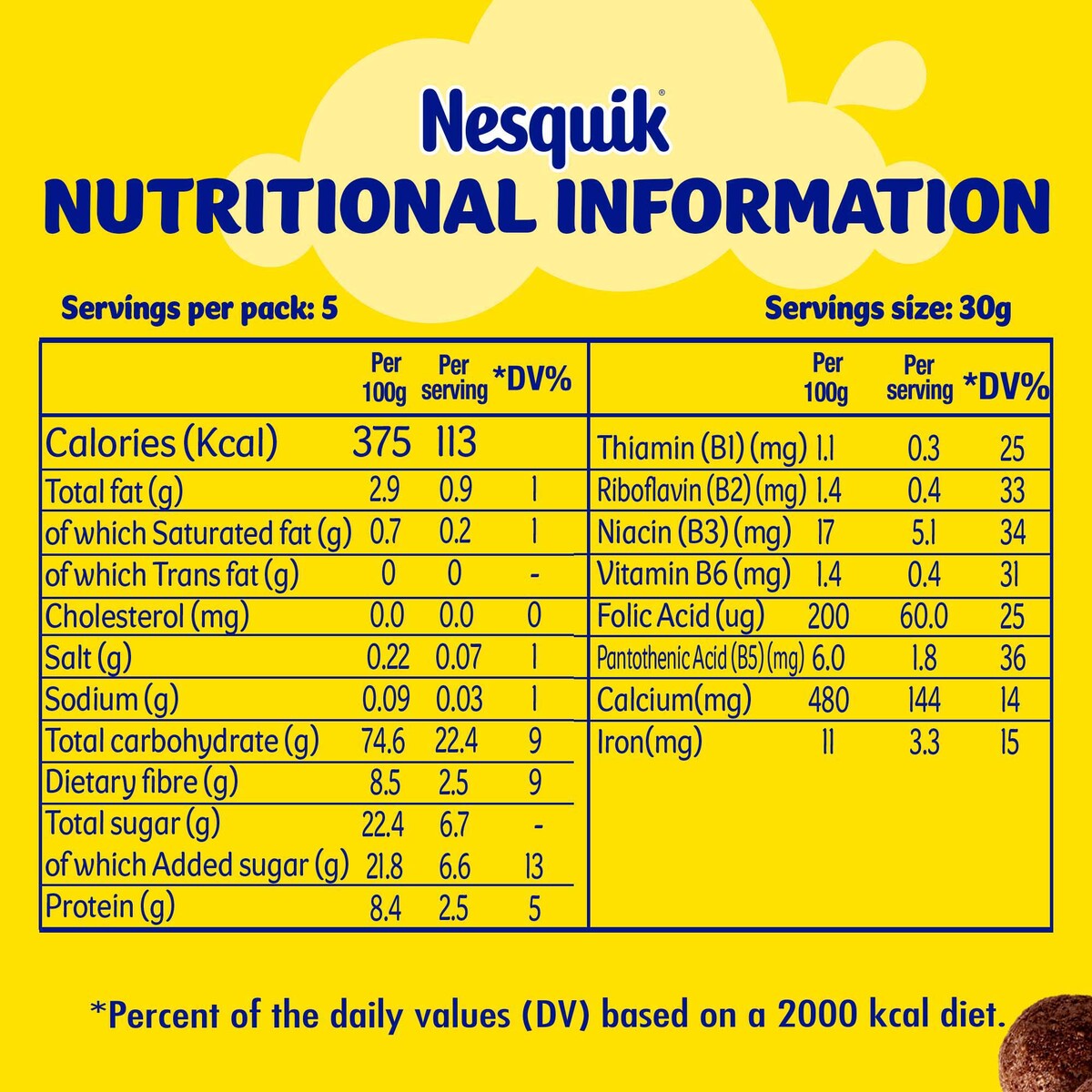 Nestle Nesquik Chocolate Breakfast Cereal 950 g