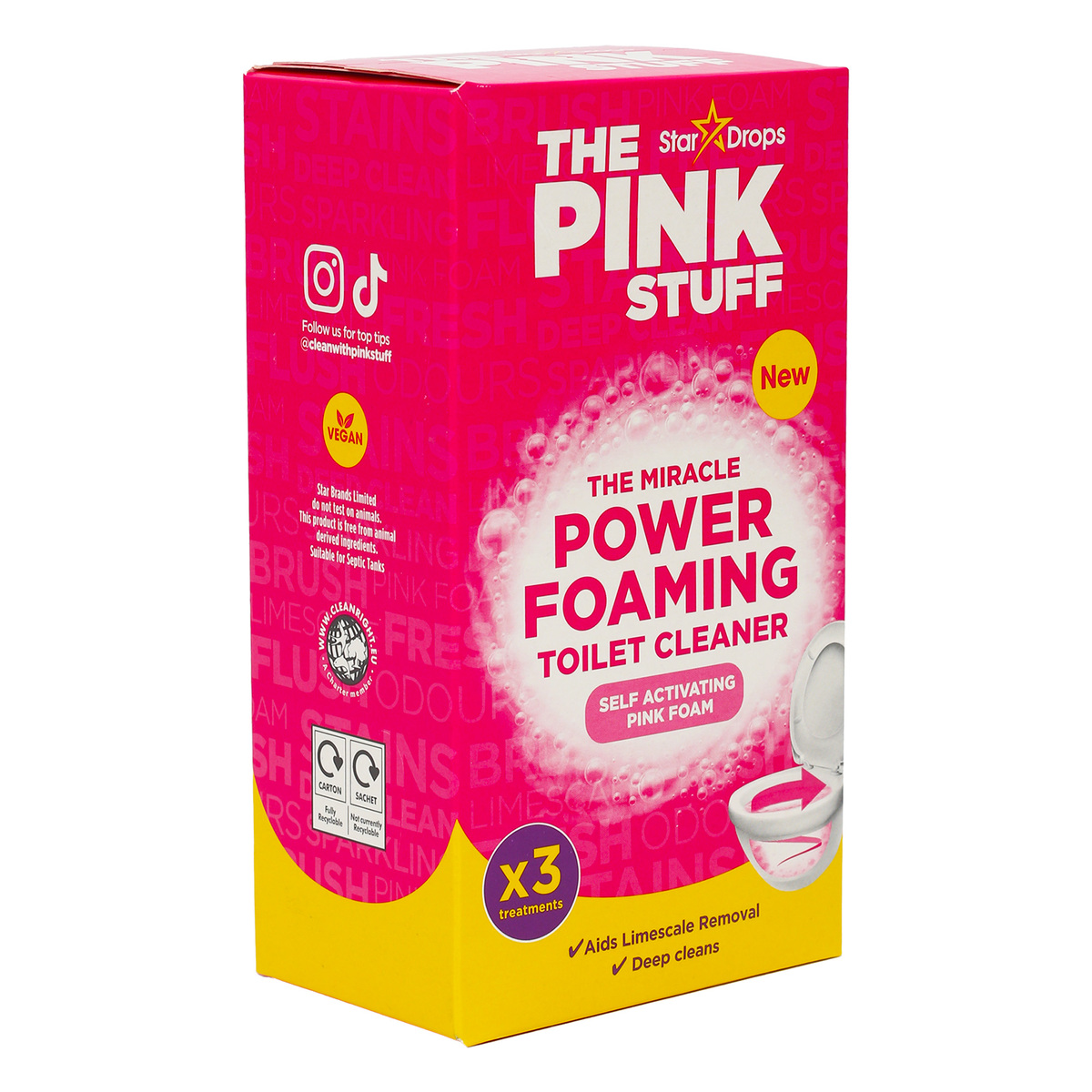 Stardrops Pink Stuff Miracle Power Foaming Toilet Cleaner 300 g