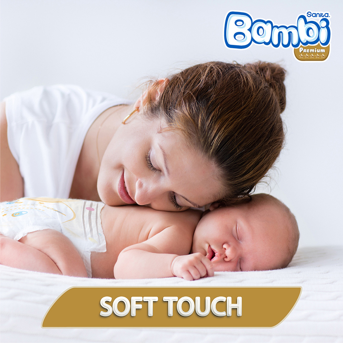 Sanita Bambi Baby Diaper Regular Pack Size 2 Small 3-6kg 19 pcs