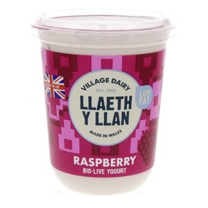 Village Dairy Raspberry Bio Live Yogurt Low Fat 450 g