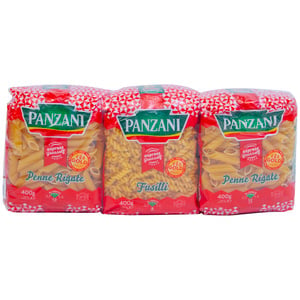 Panzani Pasta Assorted 3 x 400 g