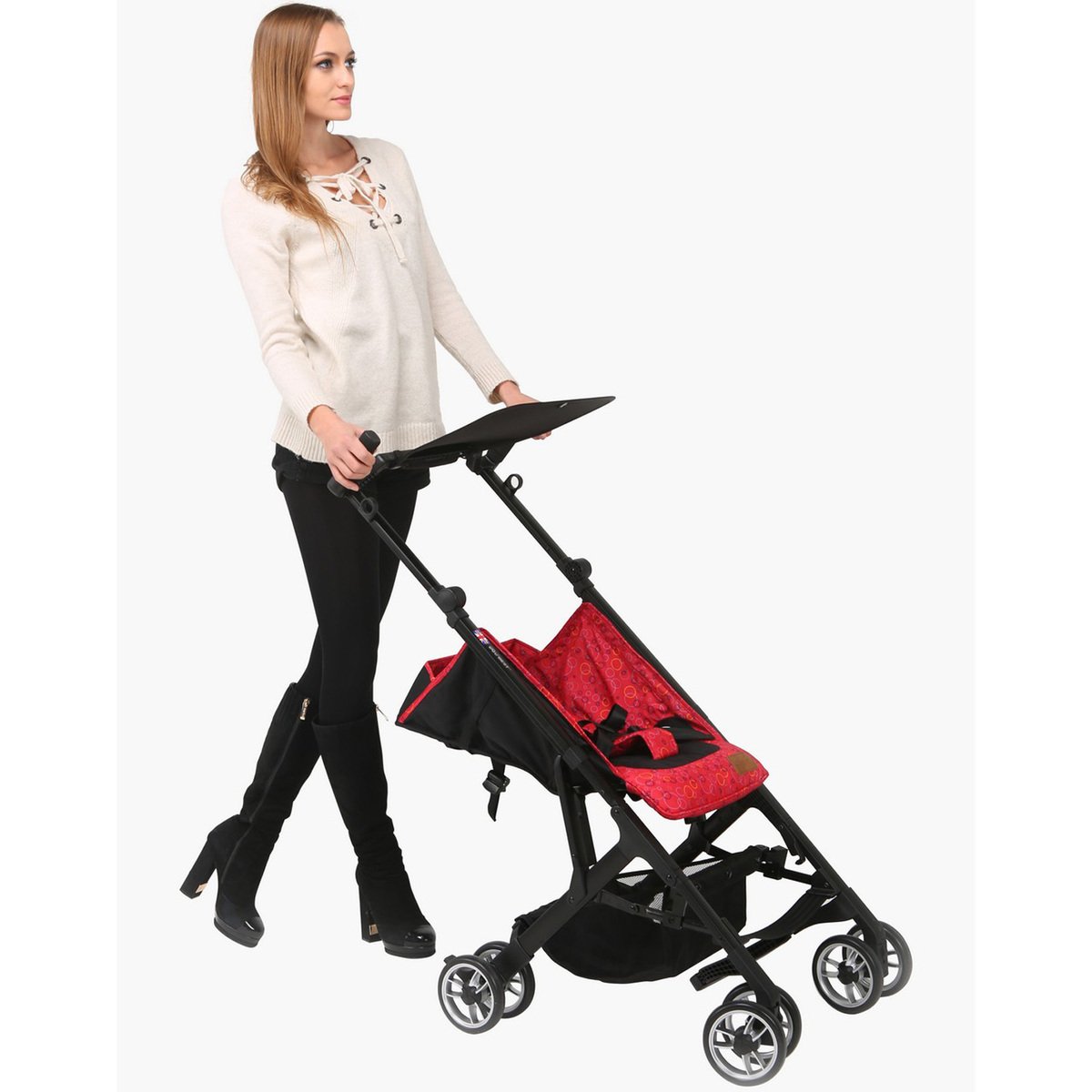 First Step Microfoldable Baby Stroller 1603 Red
