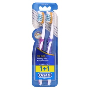 Oral-B Pro-Expert Pro-Flex Soft Manual Toothbrush 2 pcs