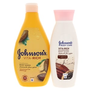 Johnson's Vita Rich Nourishing Body Wash With Cocoa Butter 400 ml + 250 ml
