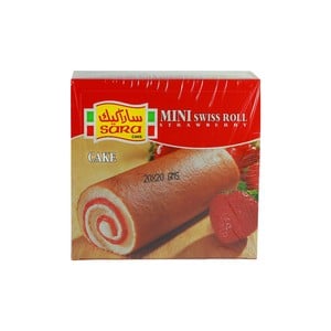 Sara Mini Swiss Roll Strawberry 20 x 20 g