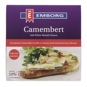 Emborg Camembert Soft White Mould Cheese 125 g