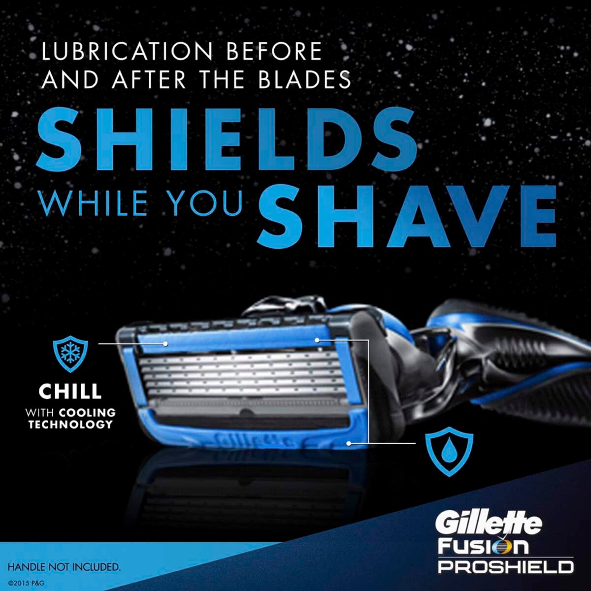 Gillette Fusion ProShield 5 Chill Men's Razor Blades 4 pcs