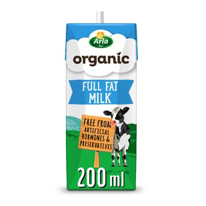 Arla Organic Milk Full Fat  6 x 200 ml