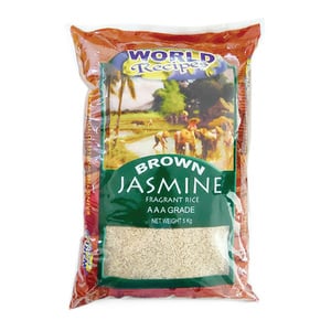 World Recipes Brown Jasmine Fragrant Rice 5 kg