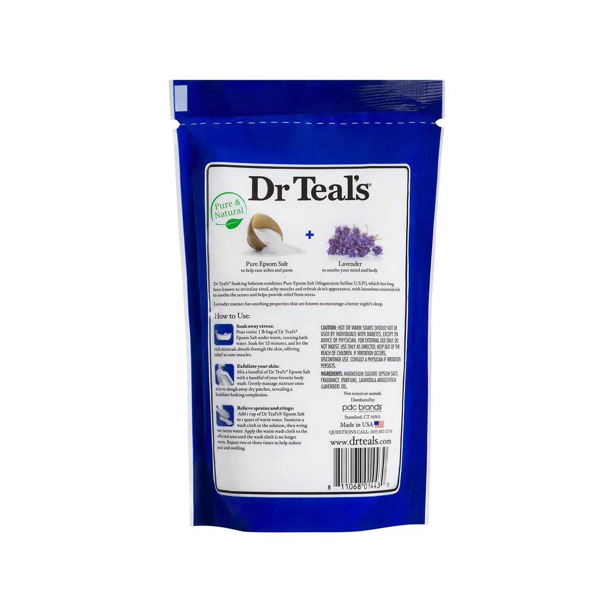 Dr Teal's Soothe & Sleep With Lavender Pure Epsom Salt Soaking Solution 450g