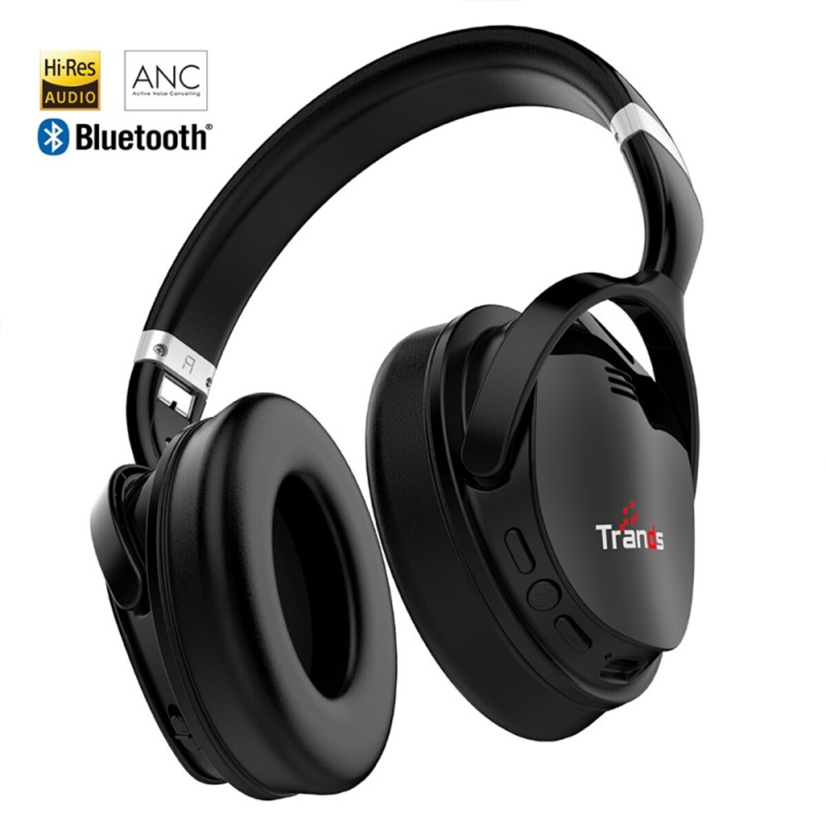 Trands Play Loud Wireless Bluetooth Active Noise Cancelling Stereo Headset VTH118