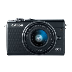كانون كاميرا بدون مرآة EOS M100 EF-S 15-45 IS باللون الأسود