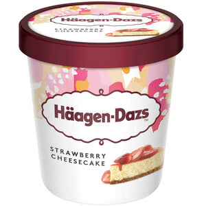 Haagen-Dazs Ice Cream Strawberry Cheese Cake 460 ml