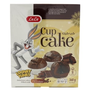 LuLu Double Chocolate Filled Cup Cake 360 g