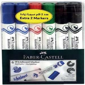 Faber-Castell White Borad Marker 6's 253950