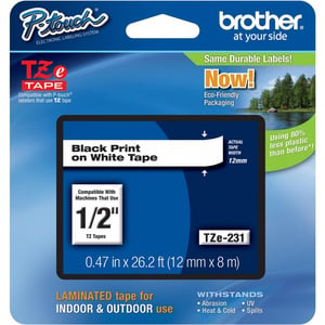 Brother Label Tape 12TZ-231 12mm