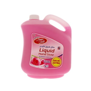 Home Mate Liquid Hand Soap Rose Perfume 4 Litres + 500 ml