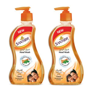 Santor Classic Sandal & Tulsi Handwash 2 x 215 ml