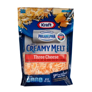 Kraft Shredded Creamy Melt Monterey & Colby Jack Three Cheese 226 g