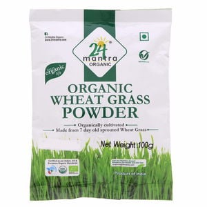 24 Mantra Organic Wheat Grass Powder 100 g